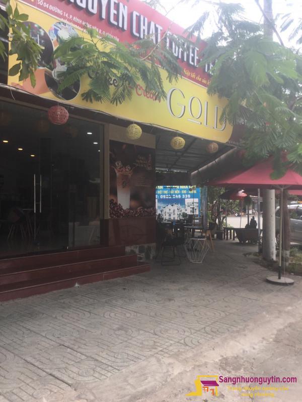 Sang nhanh quán cafe mặt tiền đường, không gian rộng, thoáng mát, dân cư đông đúc, trung tâm quận Bình Tân.