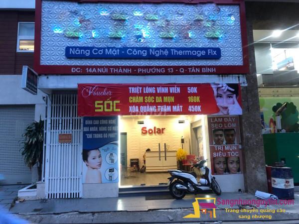Sang nhượng spa cao cấp đã hoạt động 8 năm tại đường Núi Thành, quận Tân Bình.