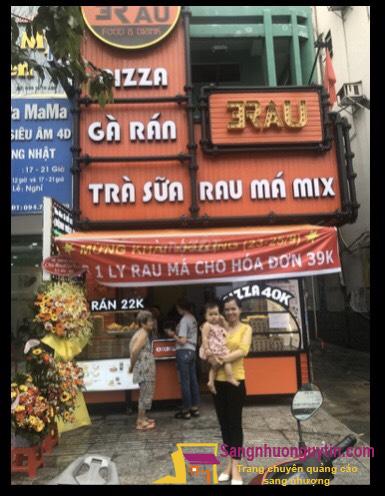 Sang nhượng quán ăn tổng hợp Trà sữa - Pizza - Gà rán mặt tiền đường Hậu Giang, phường 6, quận 6. 