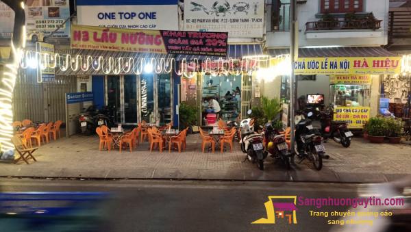 Sang nhượng quán ăn nhậu nằm mặt tiền đường Phạm Văn Đồng, quận Bình Thạnh.